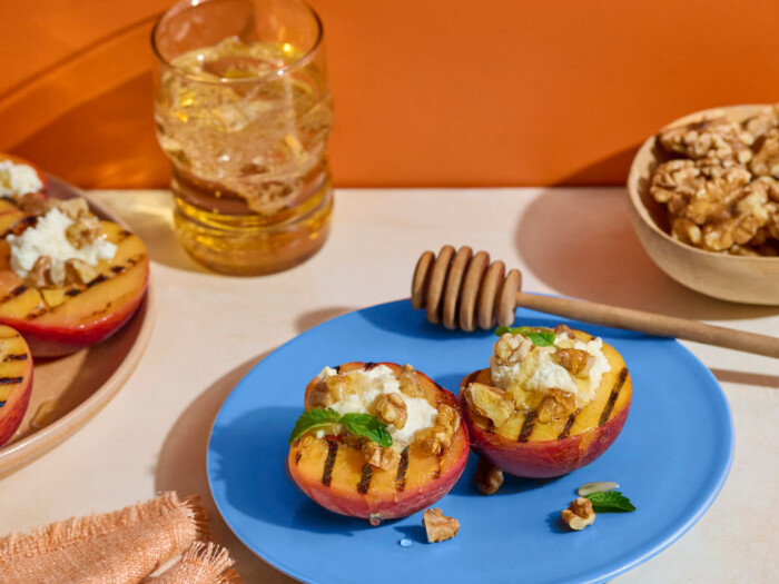 Grilled Peaches & Ricotta