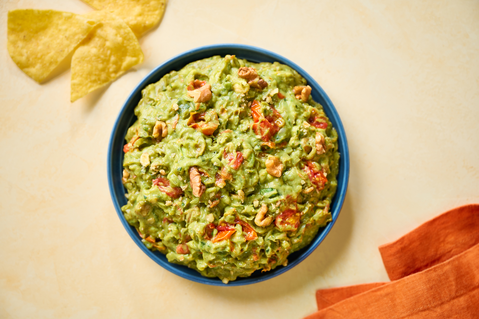 Walnut and Roasted Tomato Guacamole