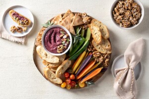 za'atar -spiced roasted beet dip