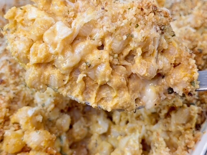 Here’s Your Bite’s Butternut Squash Mac and Cheese with Sage, and Walnut Breadcrumbs