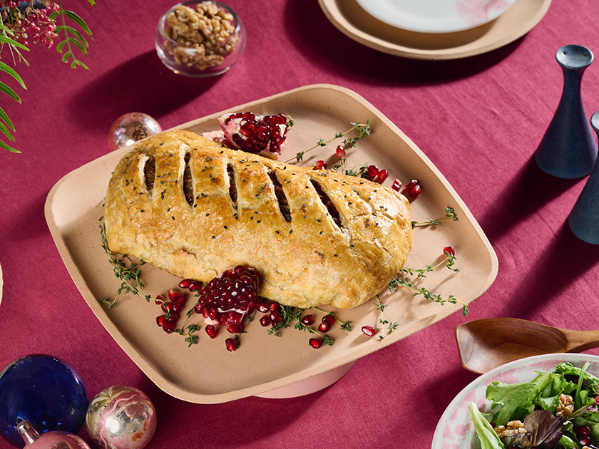 Walnut and Miso Mushroom Wellington