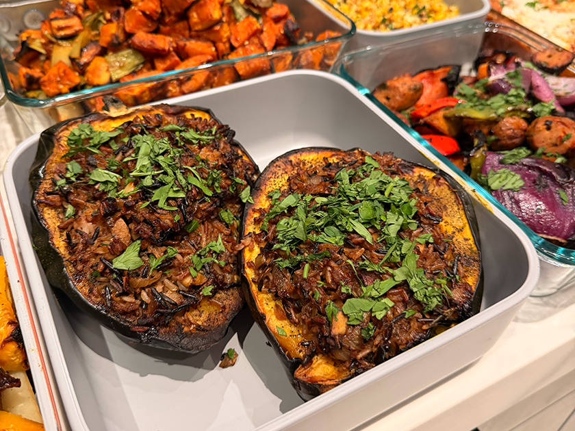 Earthy Jane's Walnut Stuffed Squash