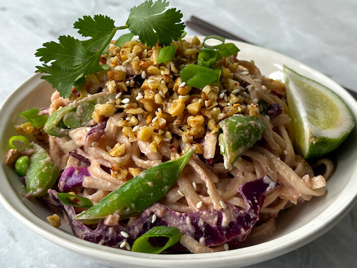 Creamy Walnut Satay Noodles