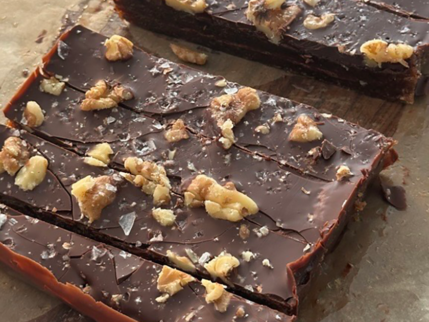 Chocolate Walnut Date Bars