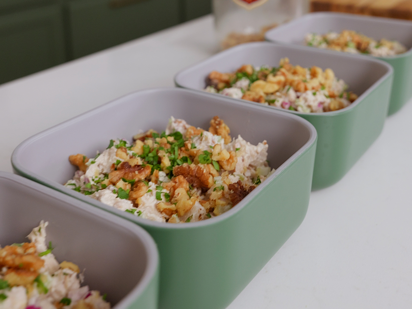 High Protein Walnut Chicken Salad