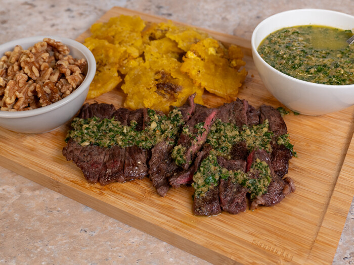 Churrasco & Walnut Cilantro Chimichurri