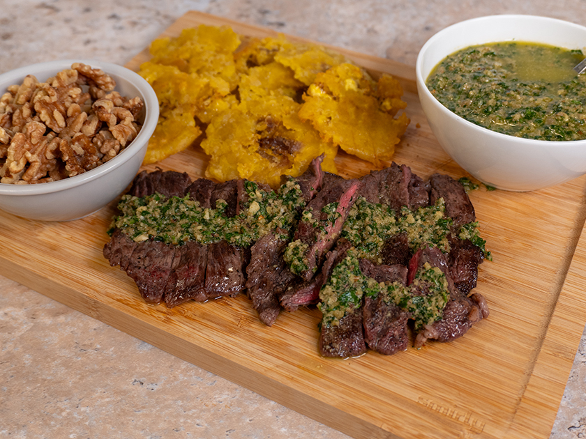 Churrasco & Walnut Cilantro Chimichurri