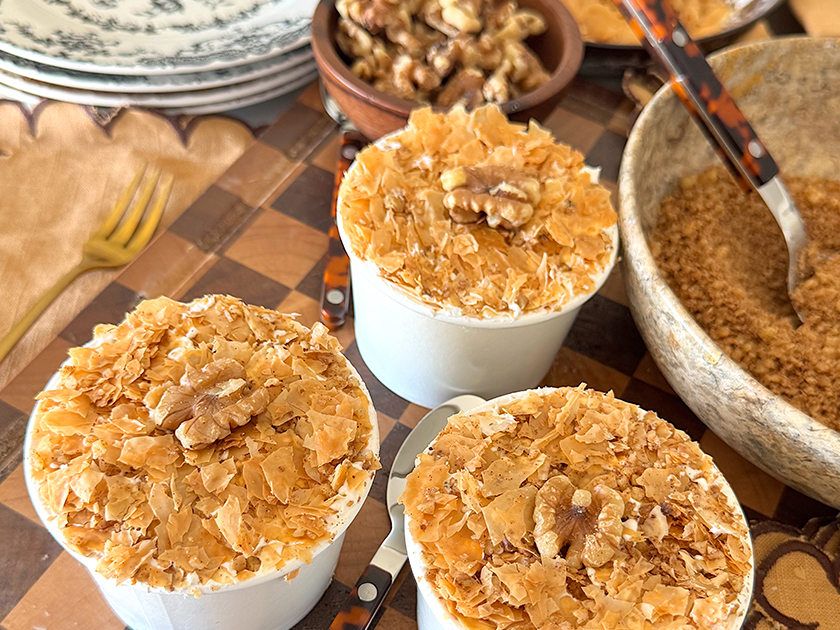 Walnut Baklava Dot Cake