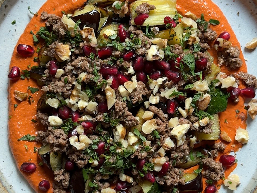 Walnut Muhammara Lamb Bowl