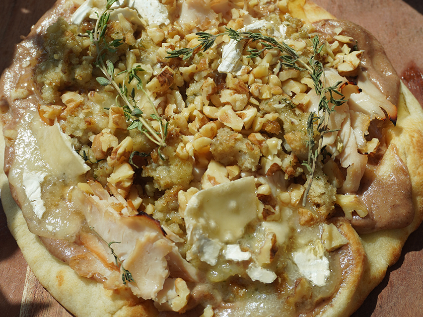 Whipped Walnut and Cranberry Flatbread
